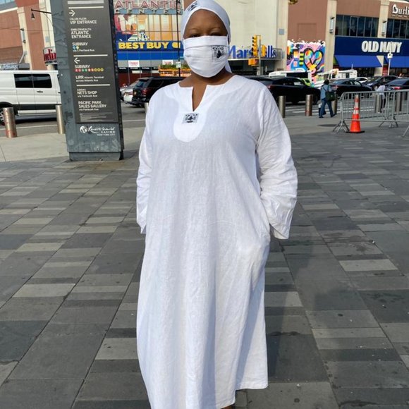 Moshood Caftan with Scarf, Women New - Picture 1 of 2